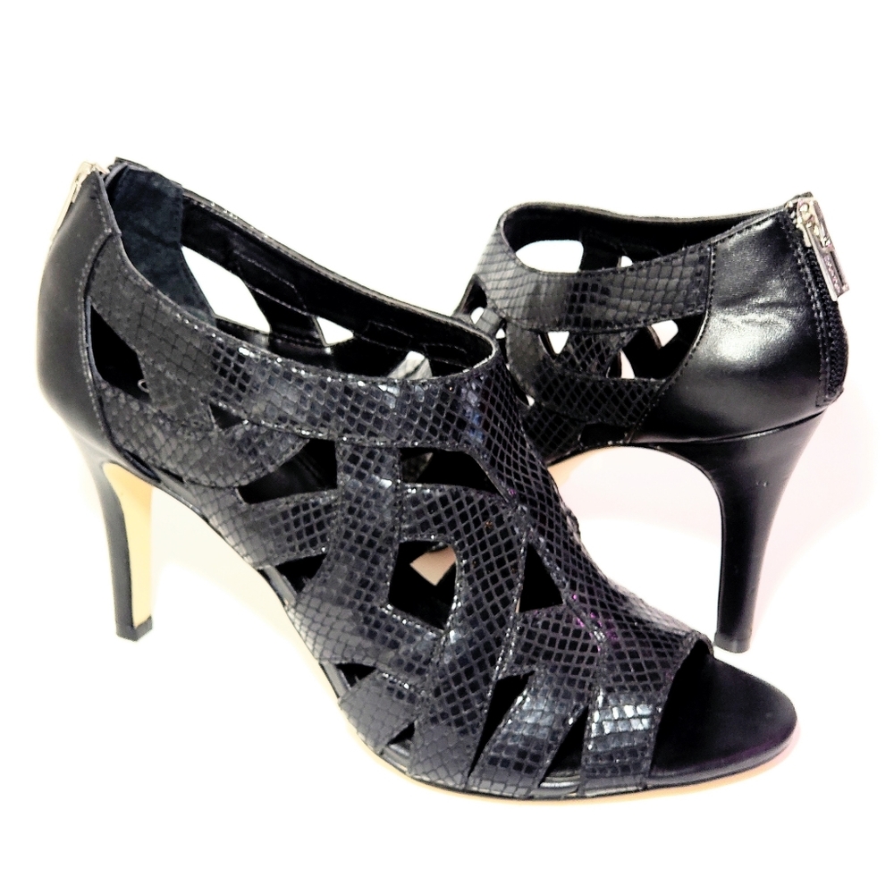 Calvin Klein Pump Kiani Lux Snake Black Sz 9.5
